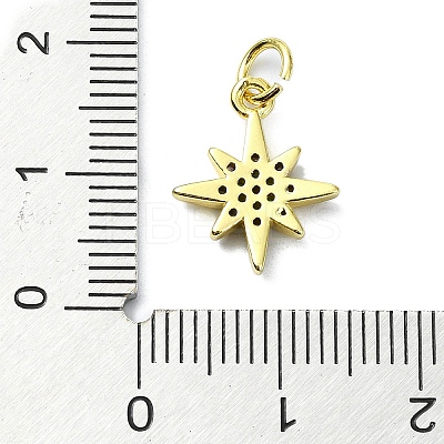 Brass Micro Pave Colorful Cubic Zirconia Pendants KK-H475-19G-09-1