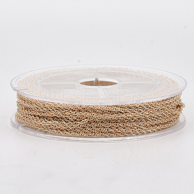 Soldered Brass Coated Iron Rope Chains CH-T002-04LG-1