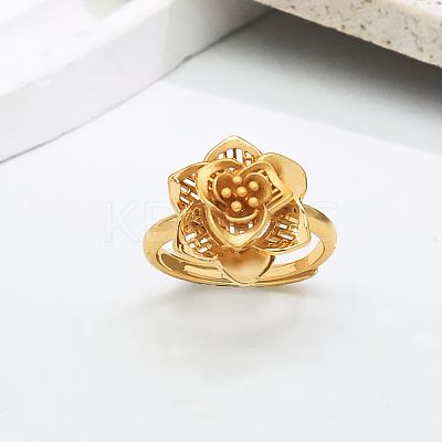 Adjustable Brass Open Cuff Rings for Women JT1474-2-1