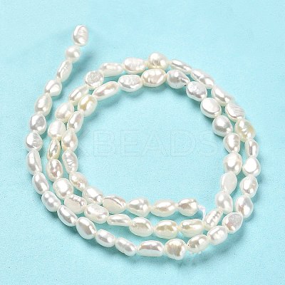 Natural Cultured Freshwater Pearl Beads Strands PEAR-E016-103-1