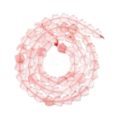 Cherry Quartz Glass Beads Strands G-B138-C16-01-1