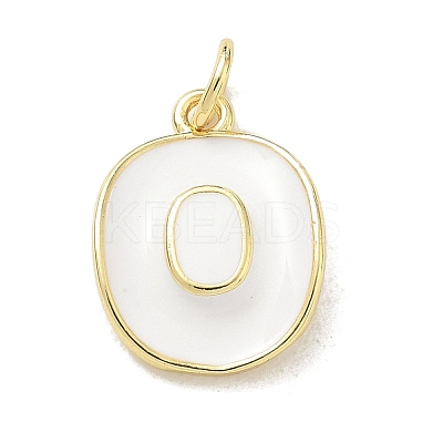 Brass Enamel Pendants KK-CBA3F25-06G-1