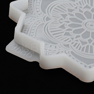 Mandala Flower Coaster DIY Silicone Mold LS-DIY-K072-05B-1