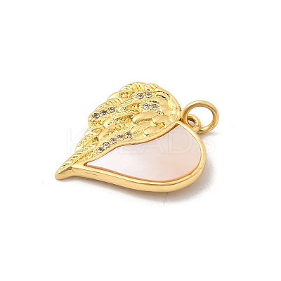 Brass Micro Pave Cubic Zirconia Pendants KK-K302-20D-G-1