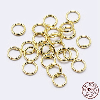 925 Sterling Silver Soldered Closed Jump Rings STER-F036-03G-0.5x3-1