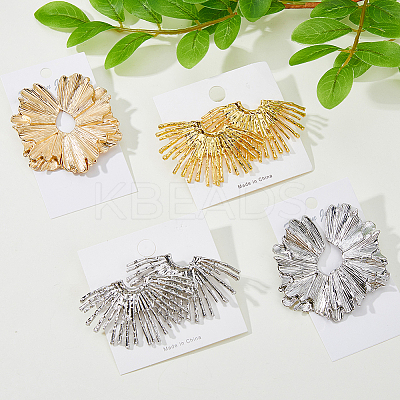 4 Pairs 4 Style Alloy Stud Earrings EJEW-FI0002-66-1