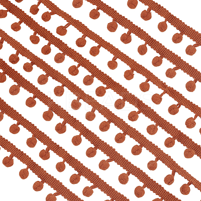Polyester Tassel Lace Trim OCOR-WH0073-92A-1