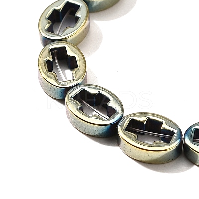 Electroplated Synthetic Non-magnetic Hematite Beads Strands G-L613-Z01-01L-1