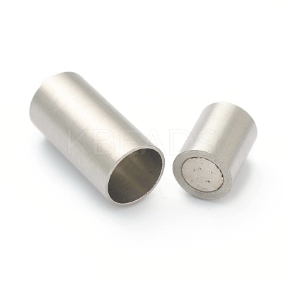 Tarnish Resistant 304 Stainless Steel Magnetic Clasps with Glue-in Ends STAS-B017-01B-P-1