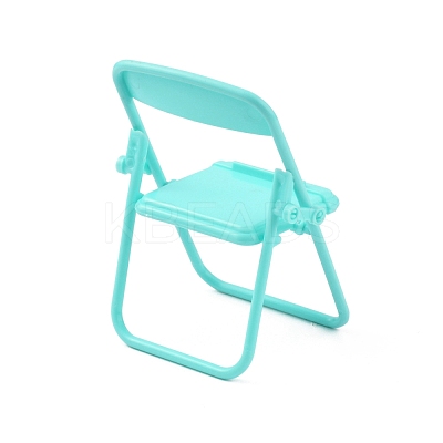 Cute Mini Plastic Foldable Chair DJEW-WH0015-76-1
