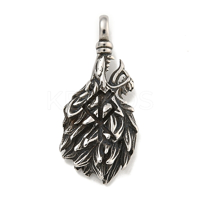 316 Surgical Stainless Steel Pendants STAS-E212-135AS-1