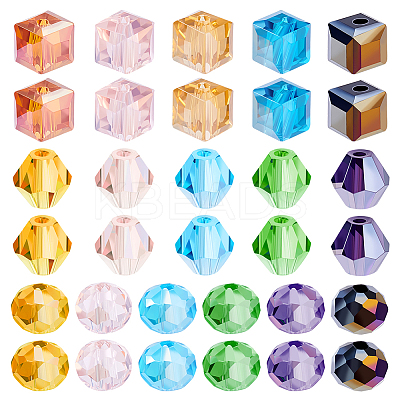 320pcs 16 style Electroplate Glass Bead Strands EGLA-GA0001-19-1