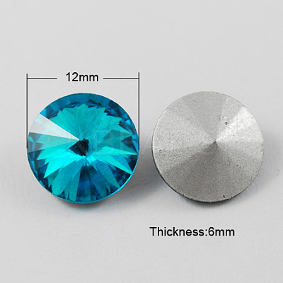 Glass Pointed Back Rhinestone RGLA-R003-12mm-3-1