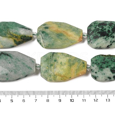 Natural Green Moonstone Beads Strands G-P548-B07-01-1