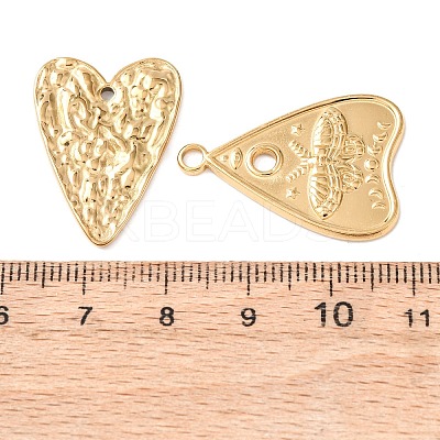 10Pcs 304 Stainless Steel Pendants STAS-P432-10G-1