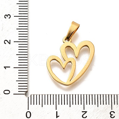 304 Stainless Steel Pendants STAS-B079-02G-04-1