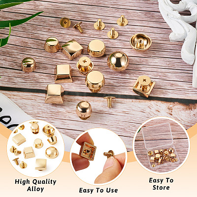 12Pcs 6 Styles Alloy Decoration Rivets DIY-TA0011-08-1