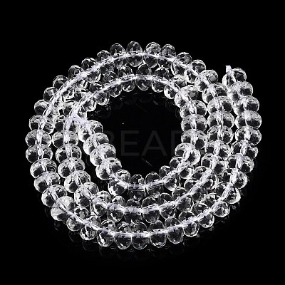 Transparent Glass Beads Strands GLAA-N001-61B-1