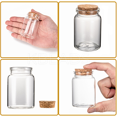Glass Jar Glass Bottles Bead Containers LS-AJEW-S074-03B-1