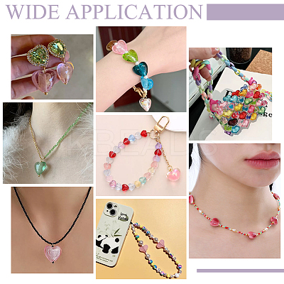240Pcs 12 Colors Transparent Spray Painted Glass Beads GLAA-PH0003-27-1