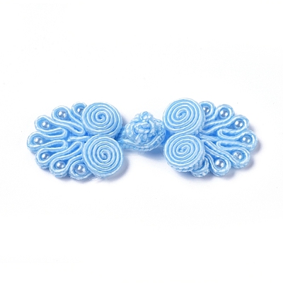 Handmade Chinese Frogs Knots Buttons Sets BUTT-WH0014-29G-1