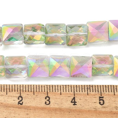 Electroplate Glass Beads Strands EGLA-L045-B-1