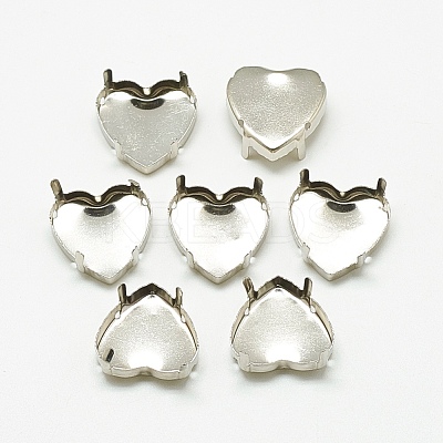 Non-Tarnish 201 Stainless Steel Sew on Prong Settings STAS-T032-06-10mm-1