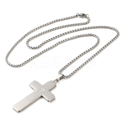 Non-Tarnish 201 Stainless Steel Pendant Necklaces NJEW-H015-08P-1