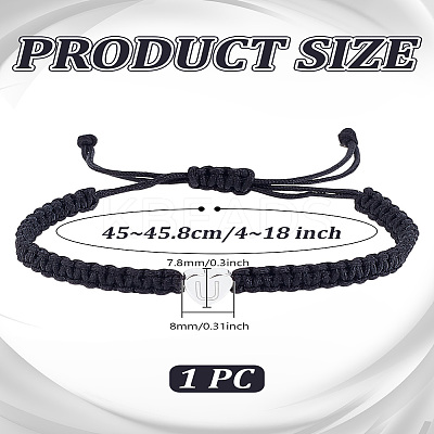 1Pc Adjustable Nylon Cord Braided Bracelets for Women Men BJEW-LP0001-34U-P-1