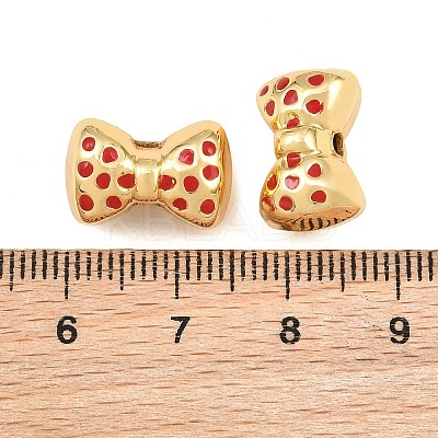 Brass Enamel Beads KK-CBA57A9-05G-04-1