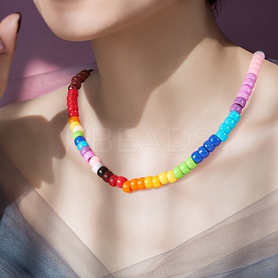 1200Pcs 2 Style 3 Colors Opaque & Transparent Acrylic European Beads OACR-SZ0001-27-1