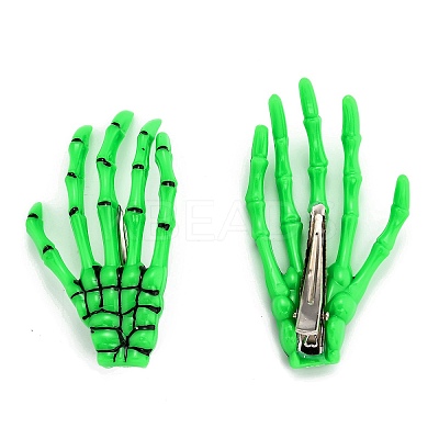 Halloween Skeleton Hands Bone Hair Clips LS-PHAR-H063-A05-1