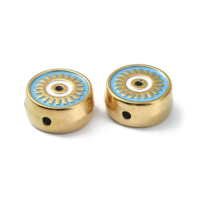 Ion Plating(IP) 304 Stainless Steel Enamel Beads STAS-Q318-13A-1