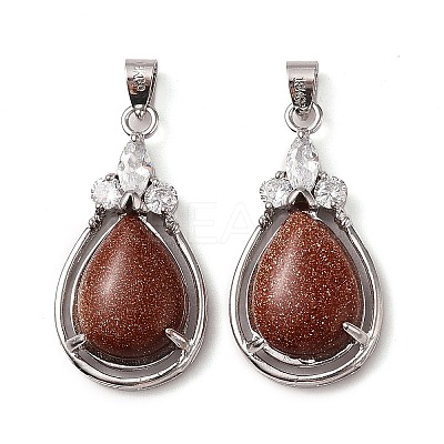 Synthetic Goldstone Pendants G-A095-02P-01-1