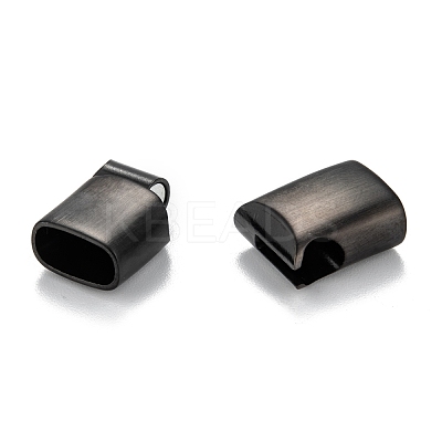316 Surgical Stainless Steel Magnetic Clasps with Glue-in Ends STAS-F269-01MB-1