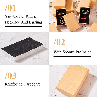Rectangle Cardboard Paper Jewelry Box LS-CON-TAC0015-01C-1