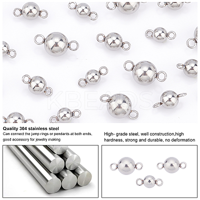 902Pcs 3 Style 304 Stainless Steel Links Connectors STAS-UN0026-93-1