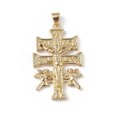 Eco-Friendly Rack Plating Brass Pendants KK-F848-14G-1