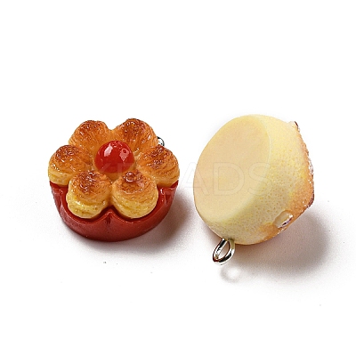 Imitation Food Opaque Resin Pendants RESI-A031-01-1