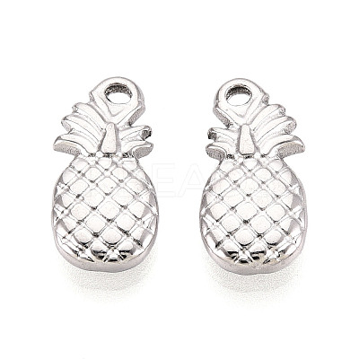 304 Stainless Steel Pineapple Pendants STAS-T069-29P-1