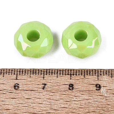 Opaque Acrylic European Beads OACR-E033-23L-1