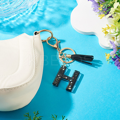 1Pc Resin Letter Keychains KEYC-TADJ0001-09H-1