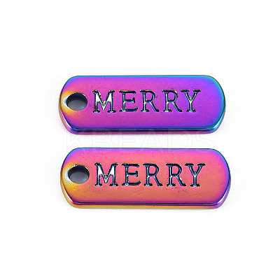 Rainbow Color Alloy Charms PALLOY-S180-235-NR-1