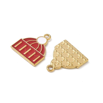 304 Stainless Steel Enamel Pendants STAS-L300-012G-31-1