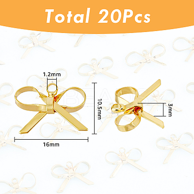 20Pcs Brass Charms KK-DC0001-20-1