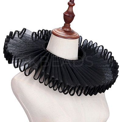 Detachable Lady's Gauze Fake Collar AJEW-WH20042-91G-1
