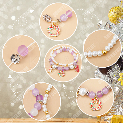 DIY Christmas Bracelet Making Kit DIY-SC0022-58-1