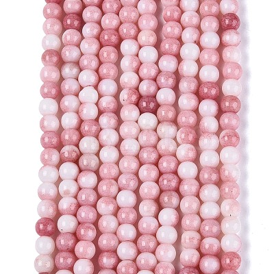 Ombre Effect Opaque Crackle Glass Beads Strands GLAA-Q106-01A-A13-1