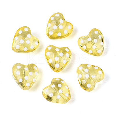 Transparent Glass Enamel Beads Strands GLAA-N061-10A-1