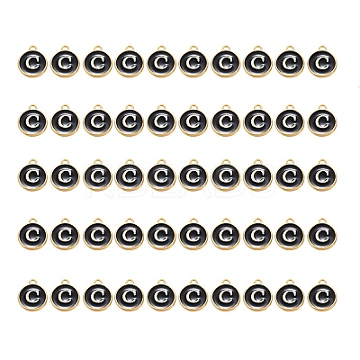 Golden Plated Alloy Charms ENAM-SZ0001-25B-C-1